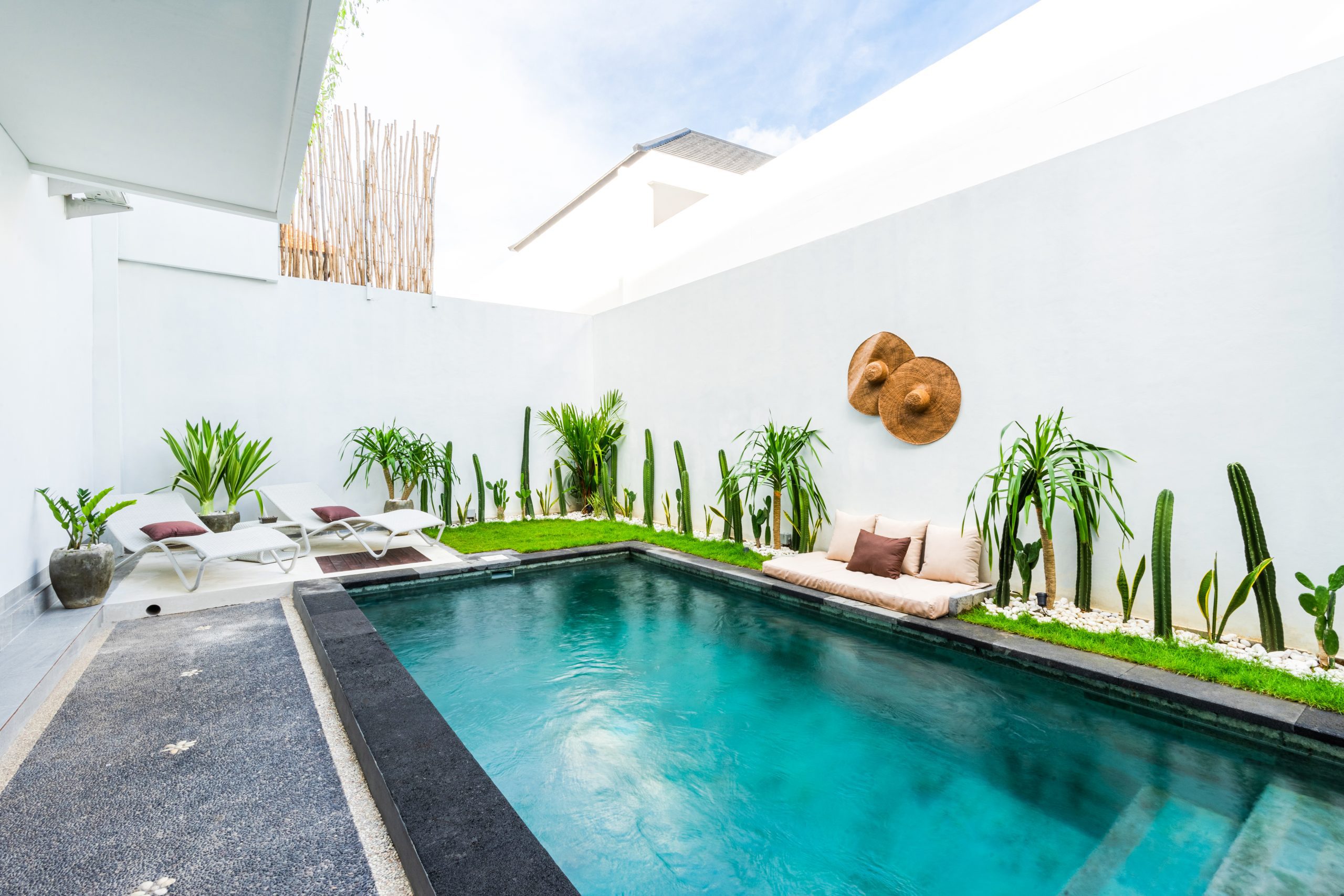 Contemporary modern villa with 3 bedrooms, private pool oasis, and spacious living area in a stunning location of Canggu, Bali